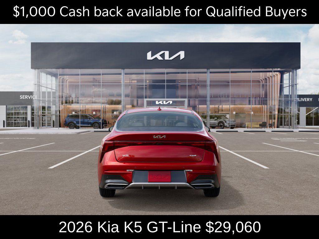 new 2026 Kia K5 car, priced at $29,060