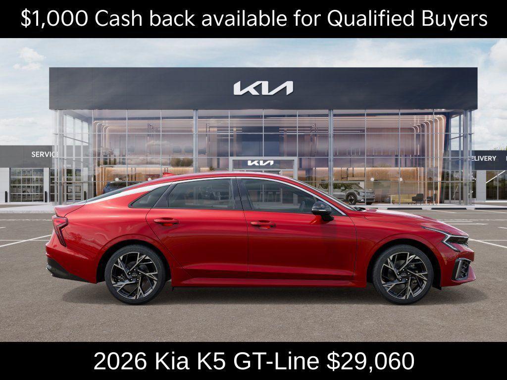 new 2026 Kia K5 car, priced at $29,060