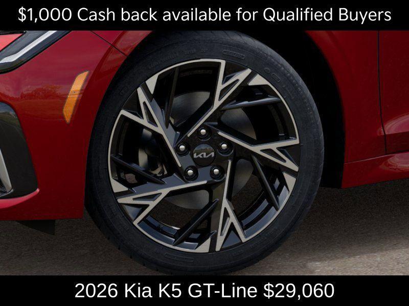 new 2026 Kia K5 car, priced at $29,060