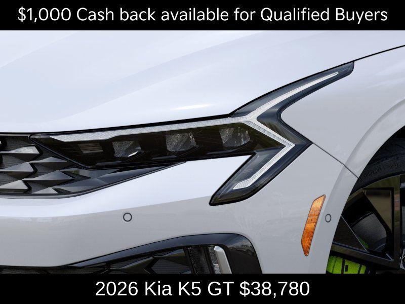 new 2026 Kia K5 car, priced at $38,780