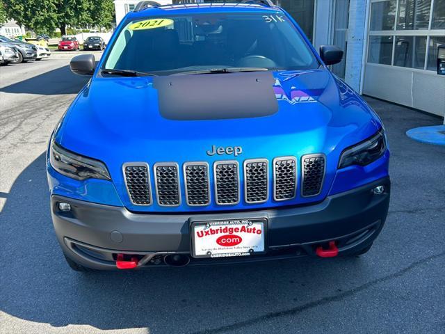 used 2021 Jeep Cherokee car, priced at $25,990