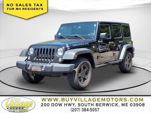 used 2016 Jeep Wrangler Unlimited car, priced at $19,880