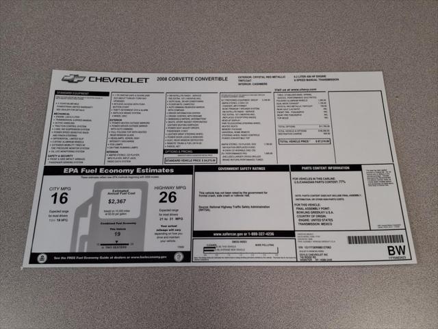 used 2008 Chevrolet Corvette car, priced at $35,999