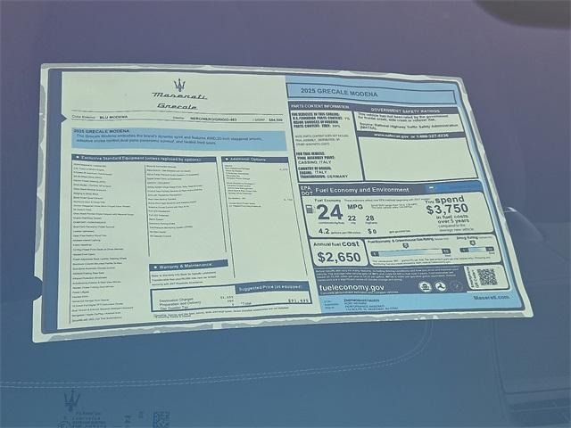 new 2025 Maserati Grecale car, priced at $91,495