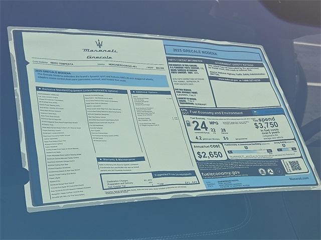 new 2025 Maserati Grecale car, priced at $91,065