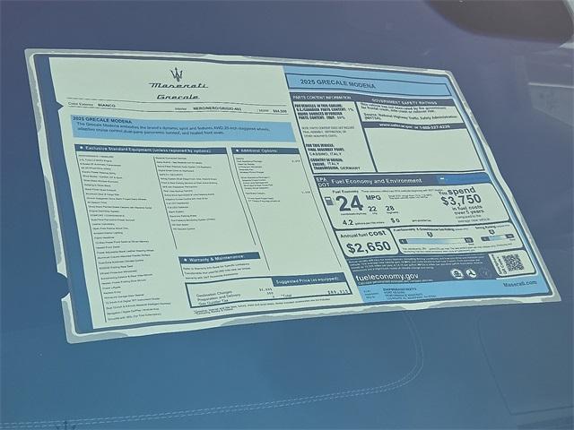 new 2025 Maserati Grecale car, priced at $89,915
