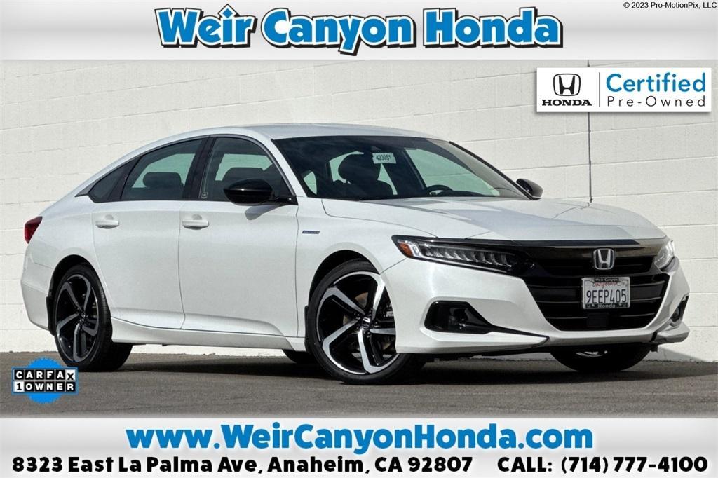 used 2022 Honda Accord Hybrid car, priced at $23,195