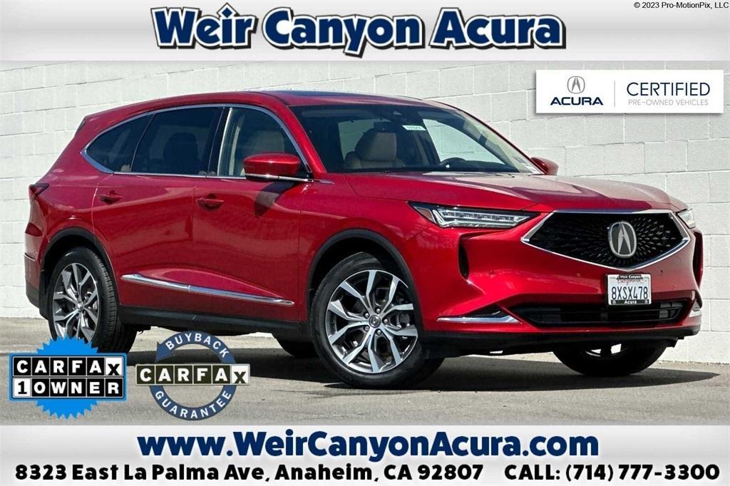 used 2022 Acura MDX car, priced at $38,995