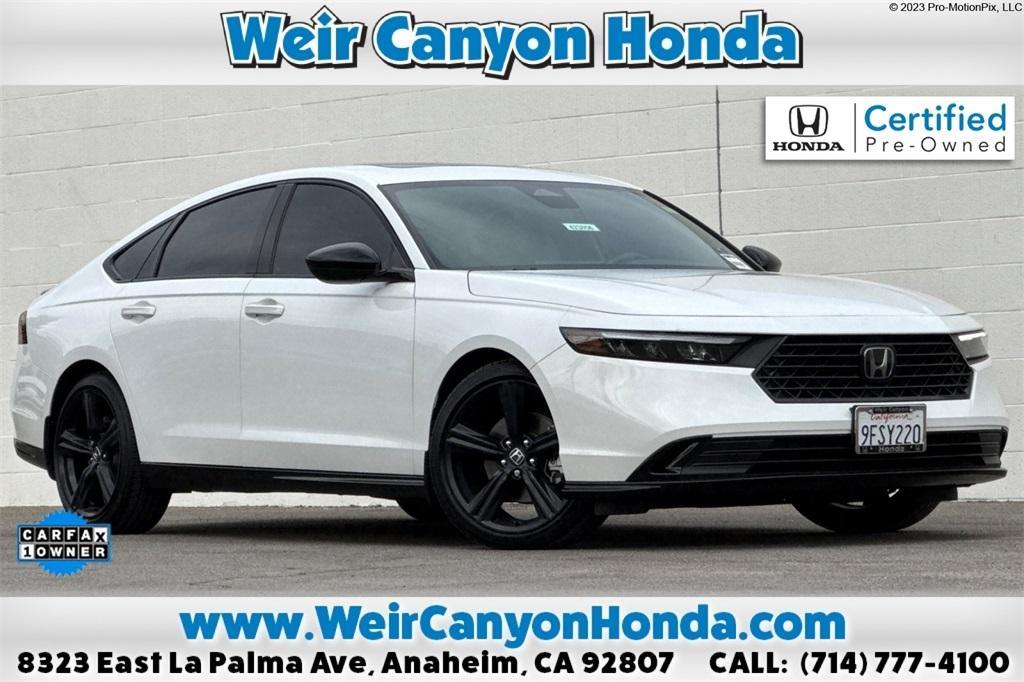 used 2023 Honda Accord Hybrid car, priced at $25,195
