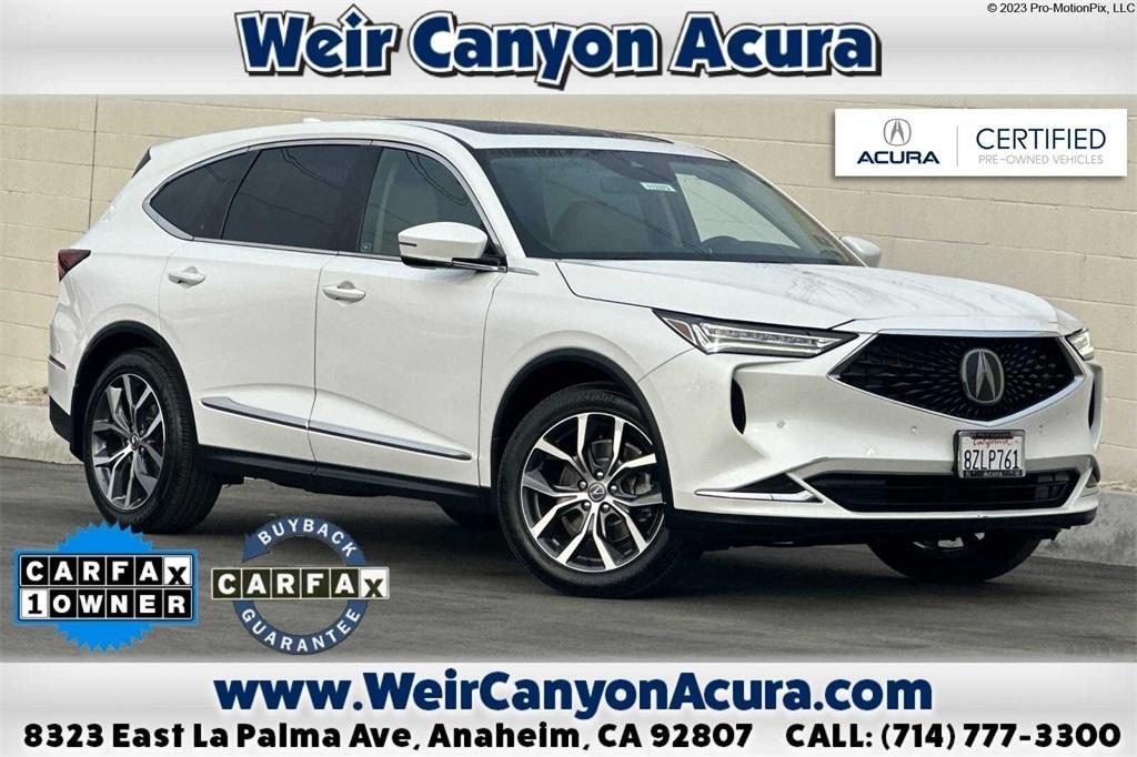 used 2022 Acura MDX car, priced at $39,995