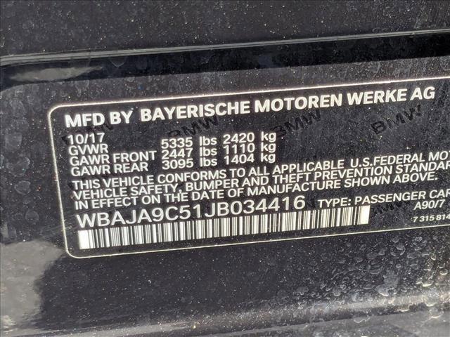 used 2018 BMW 530e car, priced at $19,995