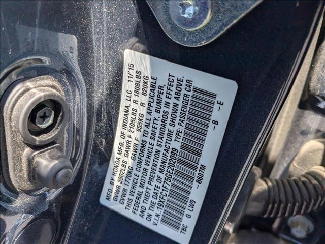 used 2016 Honda Civic car, priced at $14,995