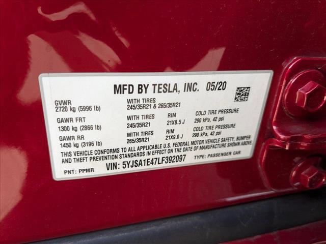 used 2020 Tesla Model S car, priced at $38,995