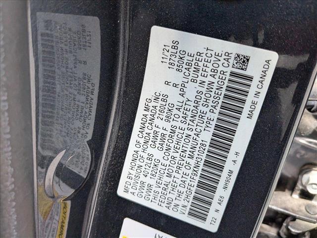 used 2022 Honda Civic car, priced at $28,451