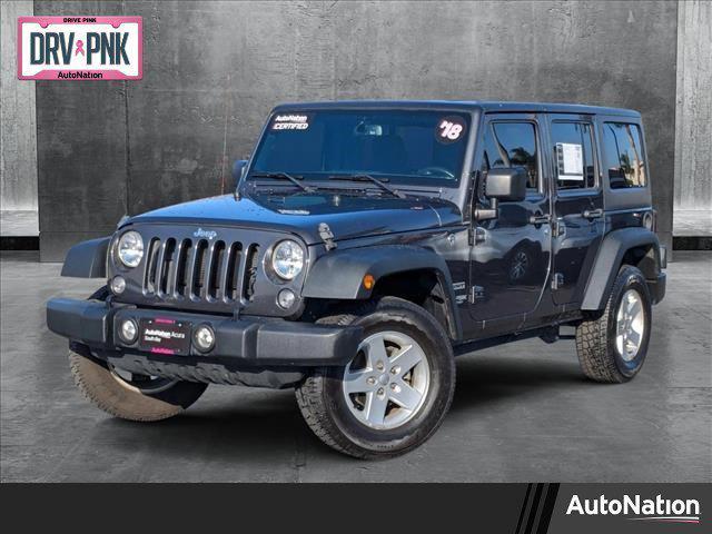 used 2018 Jeep Wrangler JK Unlimited car, priced at $20,645