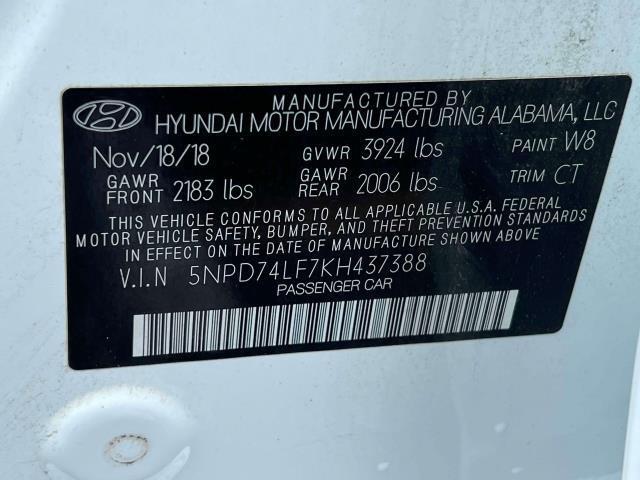 used 2019 Hyundai Elantra car, priced at $13,995