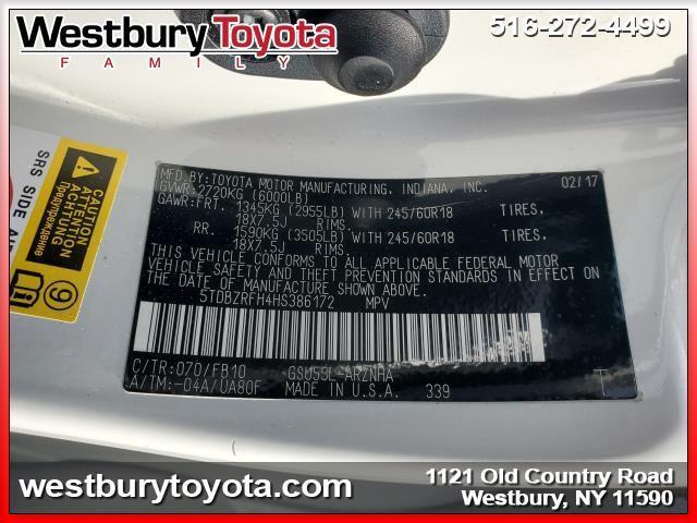 used 2017 Toyota Highlander car, priced at $21,995