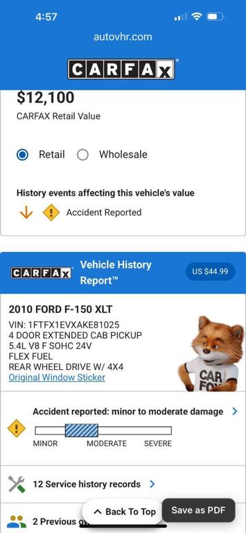 used 2010 Ford F-150 car, priced at $6,795