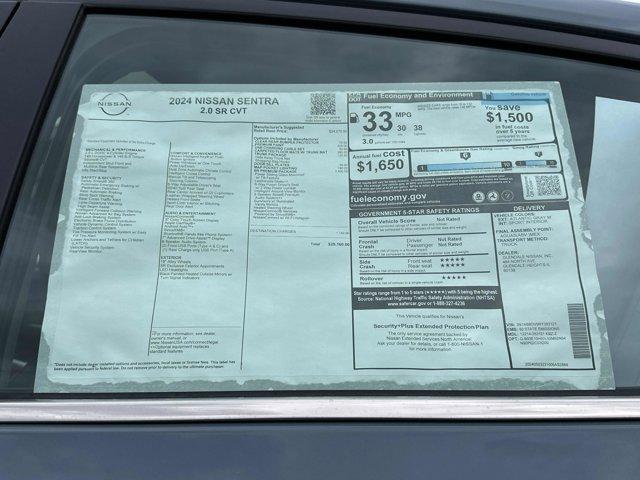 new 2024 Nissan Sentra car, priced at $25,664