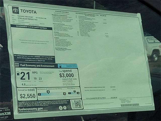 new 2024 Toyota Tacoma car, priced at $47,152