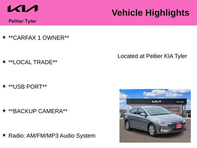 used 2019 Hyundai Elantra car, priced at $13,800