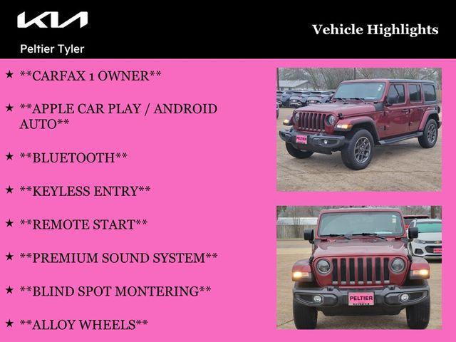 used 2021 Jeep Wrangler Unlimited car, priced at $32,450