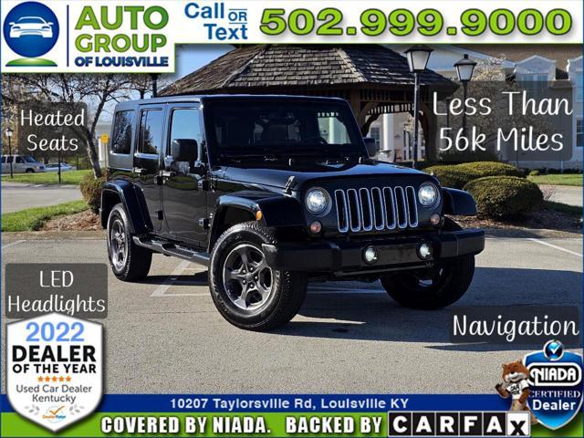 used 2017 Jeep Wrangler Unlimited car, priced at $26,950