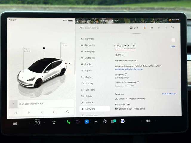 used 2022 Tesla Model 3 car, priced at $29,950