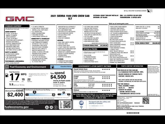 used 2021 GMC Sierra 1500 car, priced at $34,474