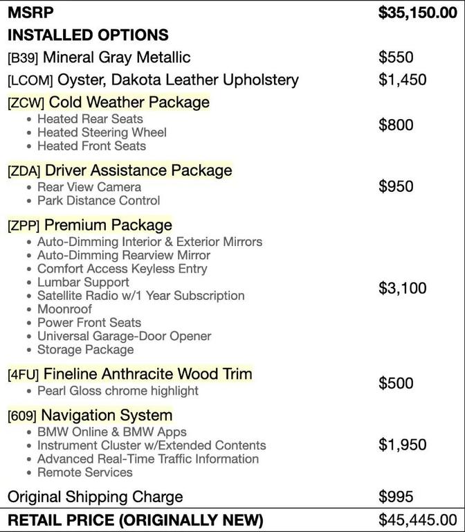 used 2016 BMW 320 car, priced at $15,975