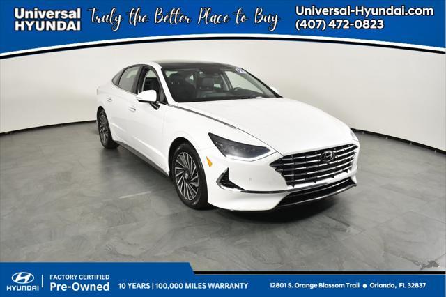 used 2022 Hyundai Sonata Hybrid car, priced at $24,987