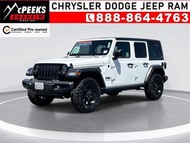 used 2021 Jeep Wrangler car, priced at $32,990