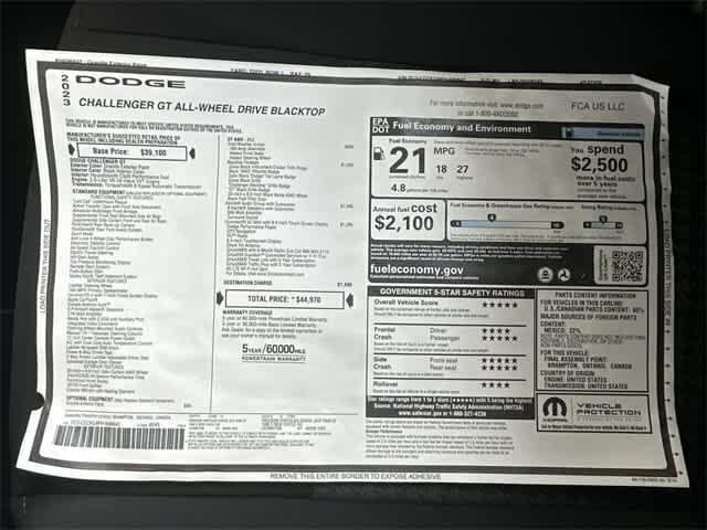 used 2023 Dodge Challenger car, priced at $33,130