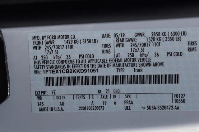 used 2019 Ford F-150 car, priced at $19,899