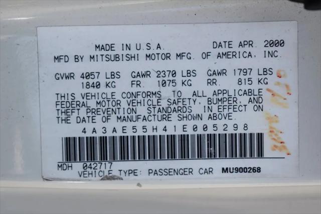 used 2001 Mitsubishi Eclipse car, priced at $6,899