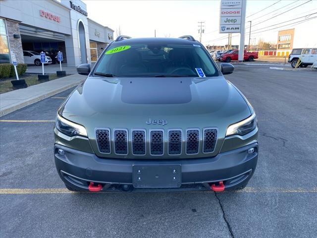 used 2021 Jeep Cherokee car, priced at $27,829