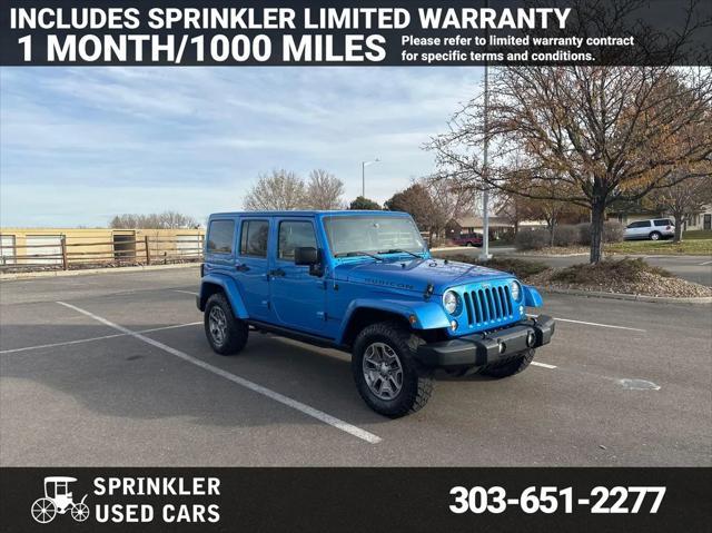 used 2016 Jeep Wrangler Unlimited car, priced at $21,498