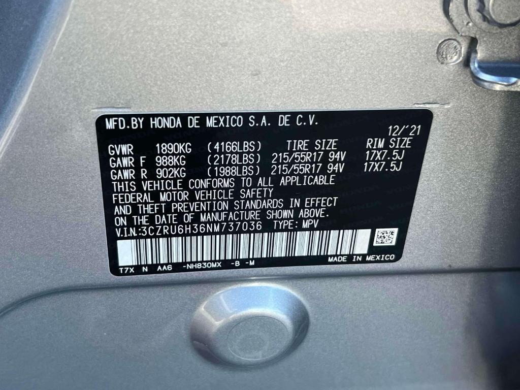 used 2022 Honda HR-V car, priced at $22,999