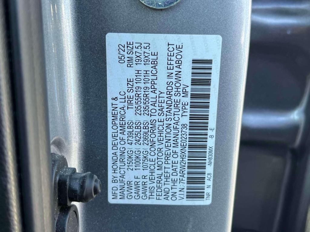 used 2022 Honda CR-V car, priced at $29,999