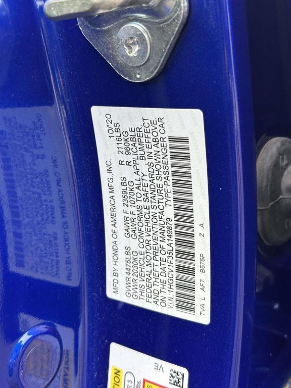 used 2020 Honda Accord car, priced at $23,999
