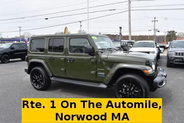 used 2021 Jeep Wrangler Unlimited 4xe car, priced at $43,134