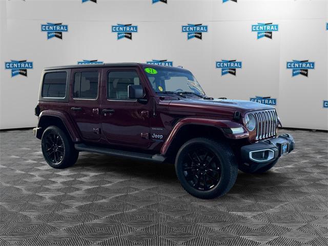 used 2021 Jeep Wrangler Unlimited 4xe car, priced at $32,620