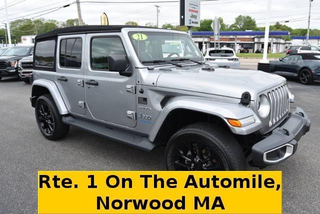 used 2021 Jeep Wrangler Unlimited 4xe car, priced at $40,872