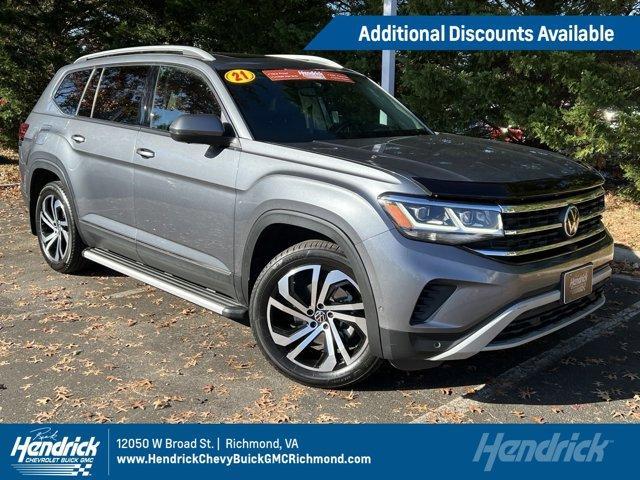 used 2021 Volkswagen Atlas car, priced at $23,779