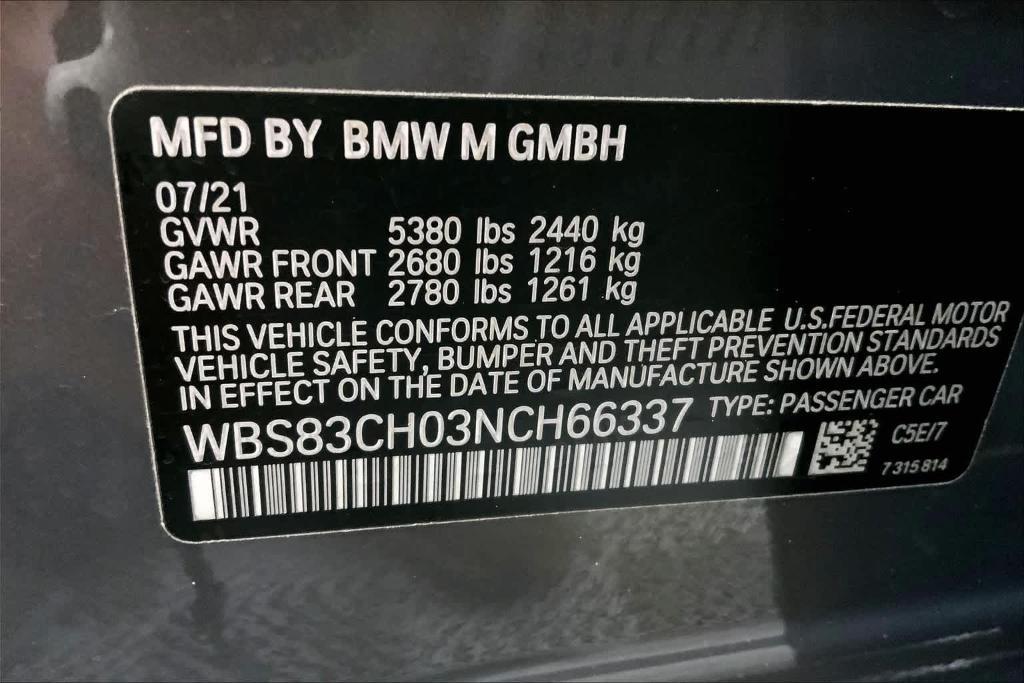 used 2022 BMW M5 car, priced at $87,337