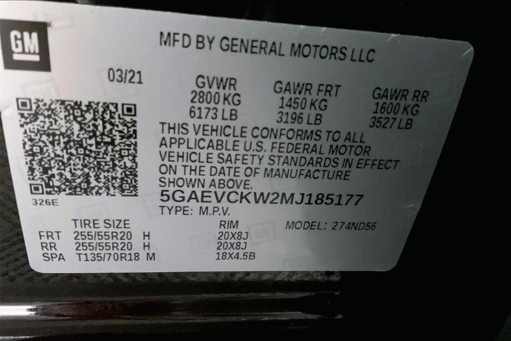 used 2021 Buick Enclave car, priced at $30,131