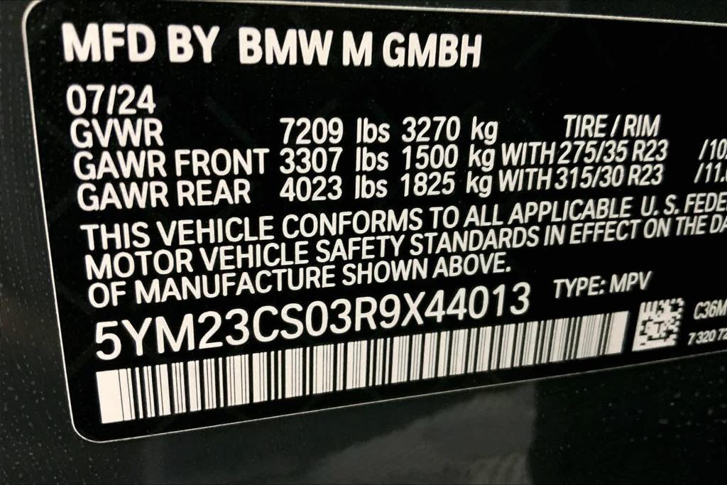 used 2024 BMW XM car, priced at $166,835