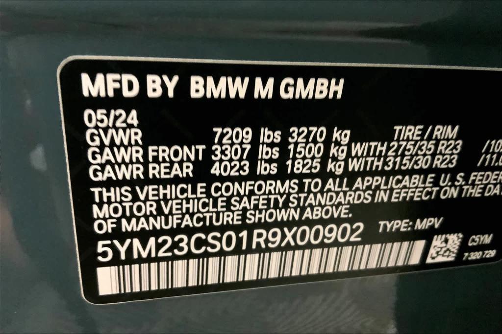 used 2024 BMW XM car, priced at $166,835