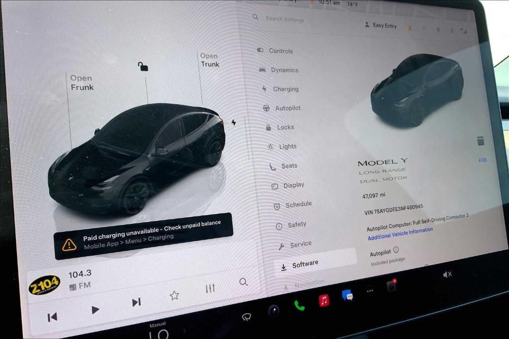 used 2022 Tesla Model Y car, priced at $29,637