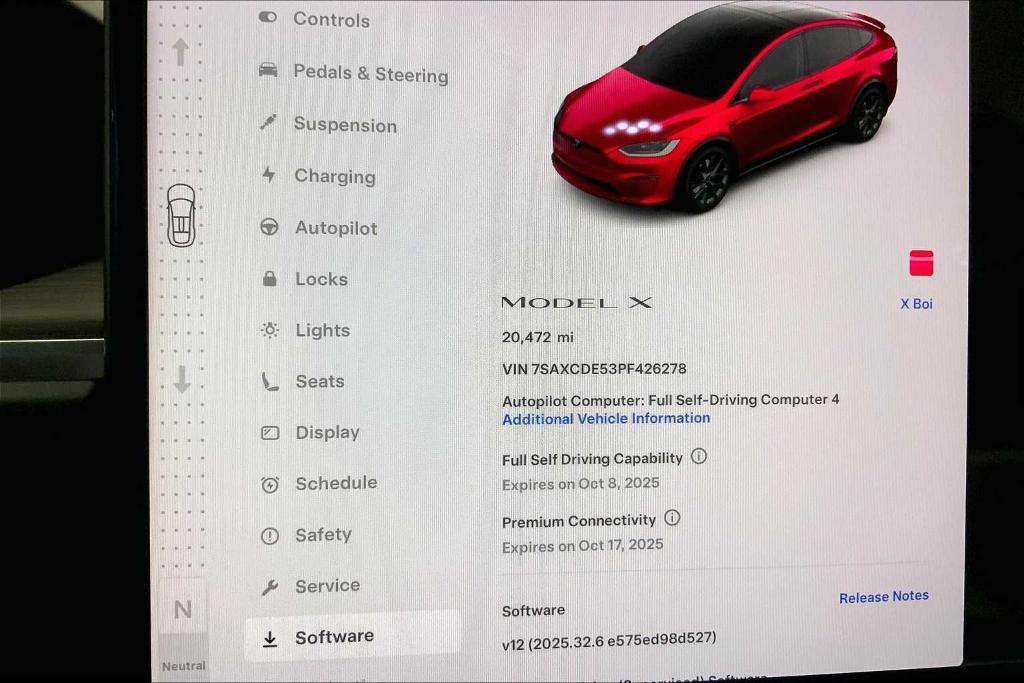 used 2023 Tesla Model X car, priced at $56,748